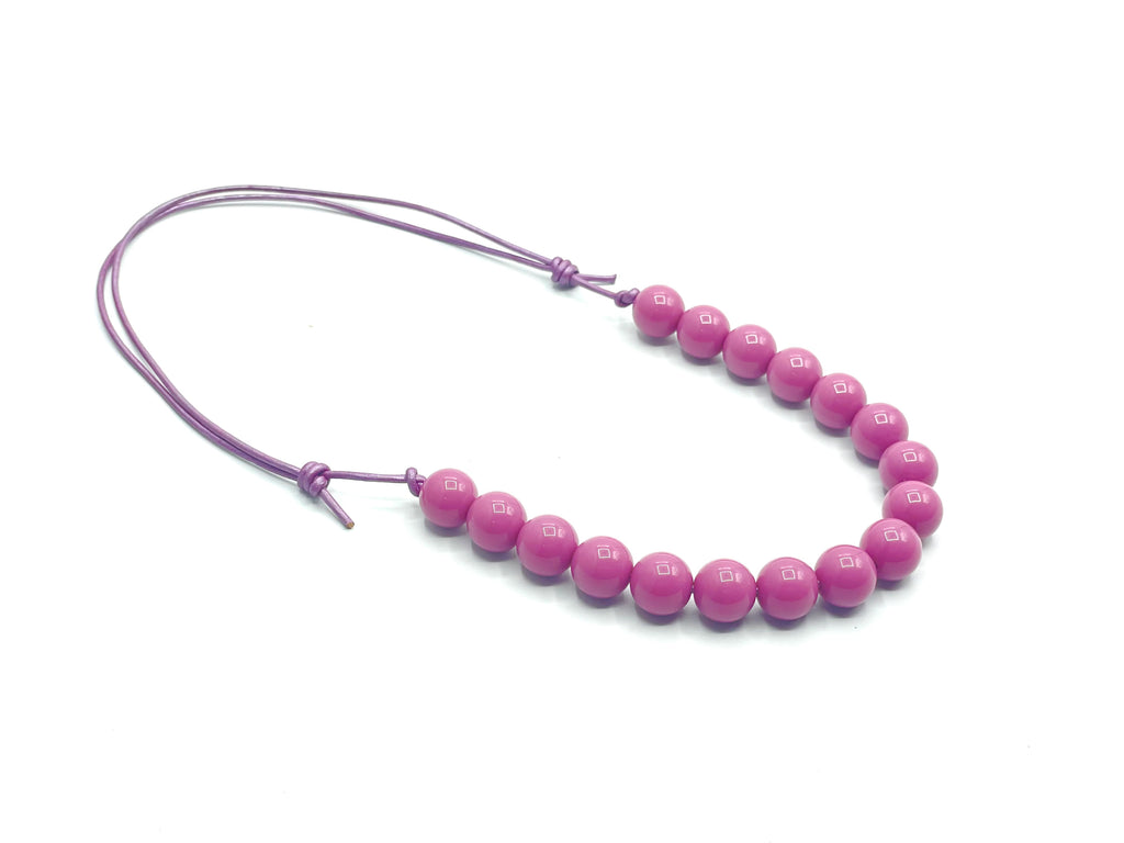 Mauve Solid Bitty Beads