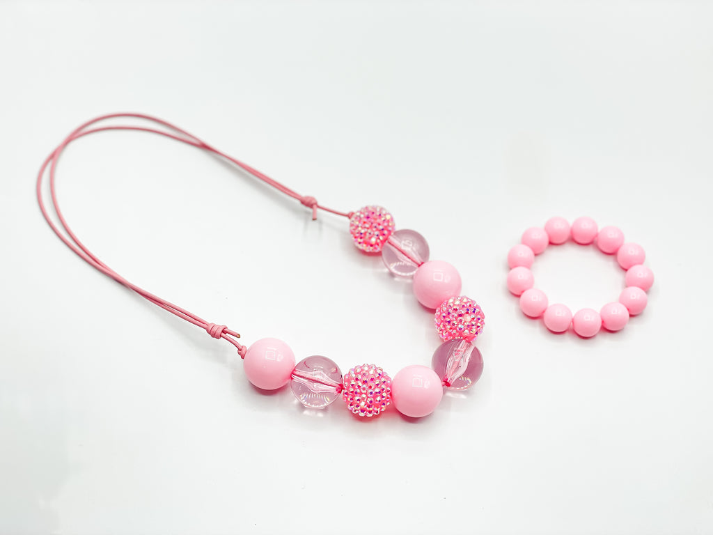 Glitzy Pink Necklace
