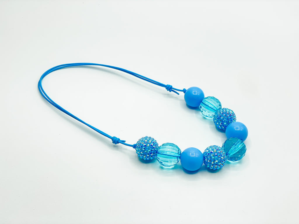 Glitzy Blue Necklace