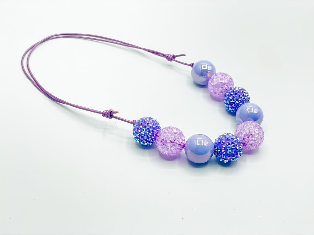 Glitzy Purple Necklace