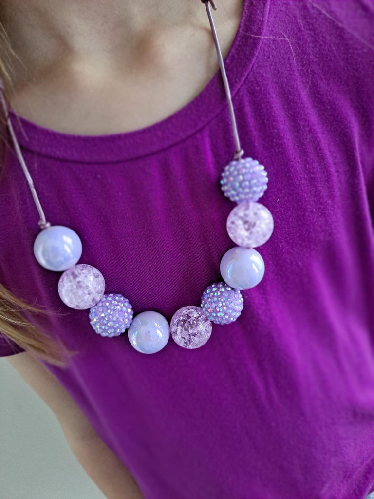 Glitzy Purple Necklace