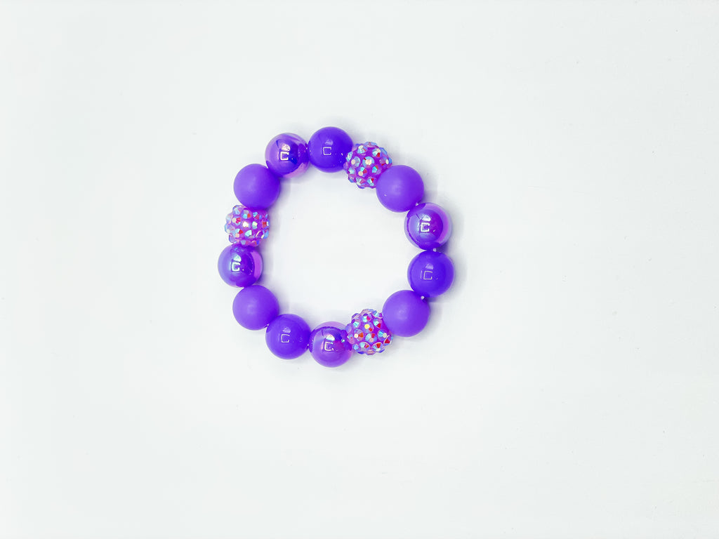 Neon Lavender Glitzy Bracelet