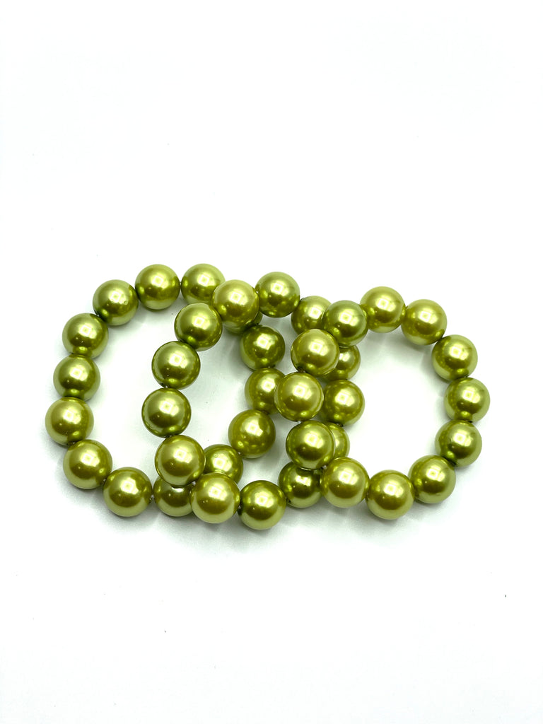Light Olive Pearl Bracelet