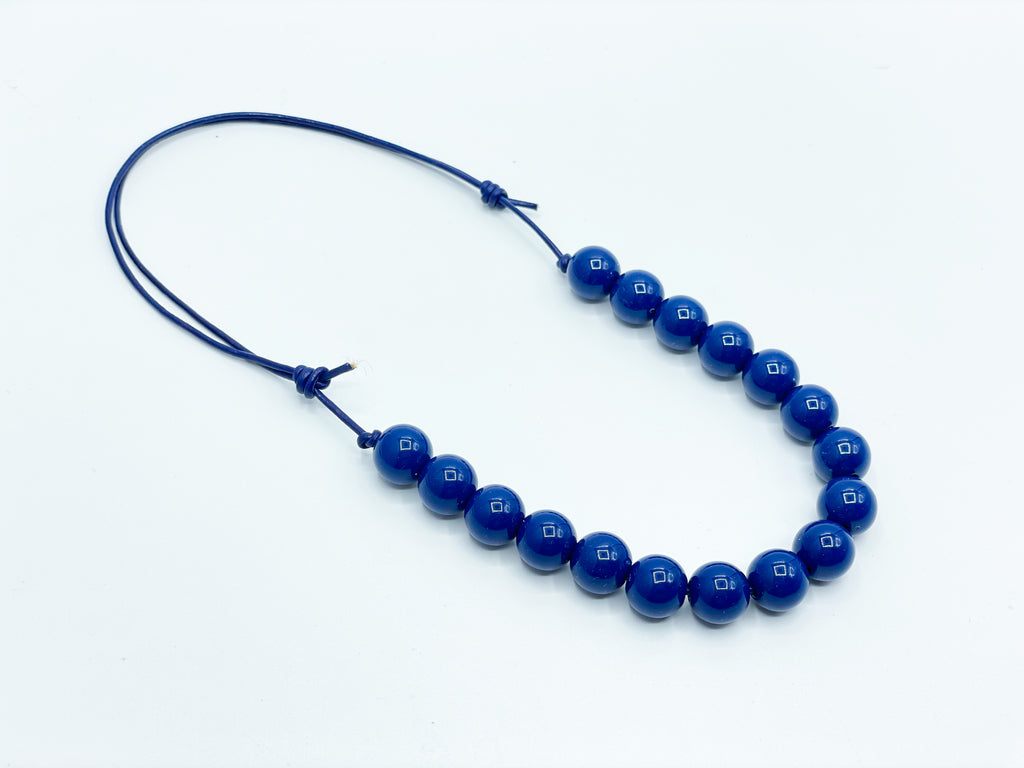 Navy Solid Bitty Beads