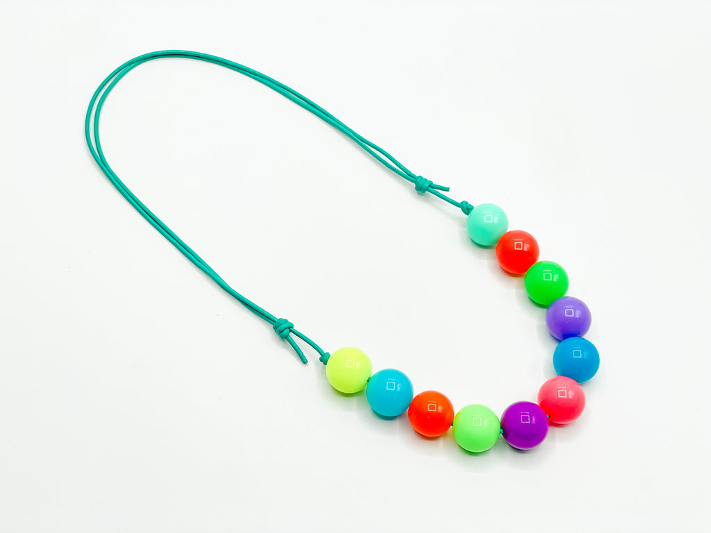 Neon Rainbow Midi Necklace