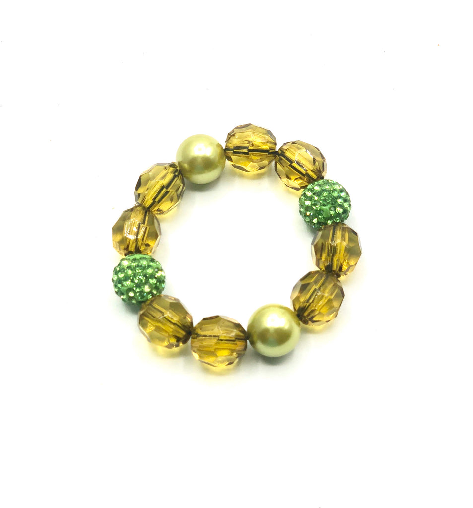 Olive Bedazzled Bracelet